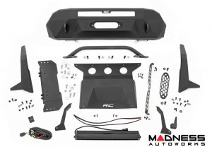 Toyota Tacoma Front Bumper - Winch Mount w/ Black Series Light Bar Toyota Tacoma Front Bumper - Winch Mount w/ Black Series Light Bar